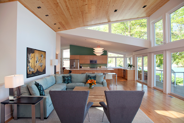 natural light from energy-efficient windows in Farmington Hills home